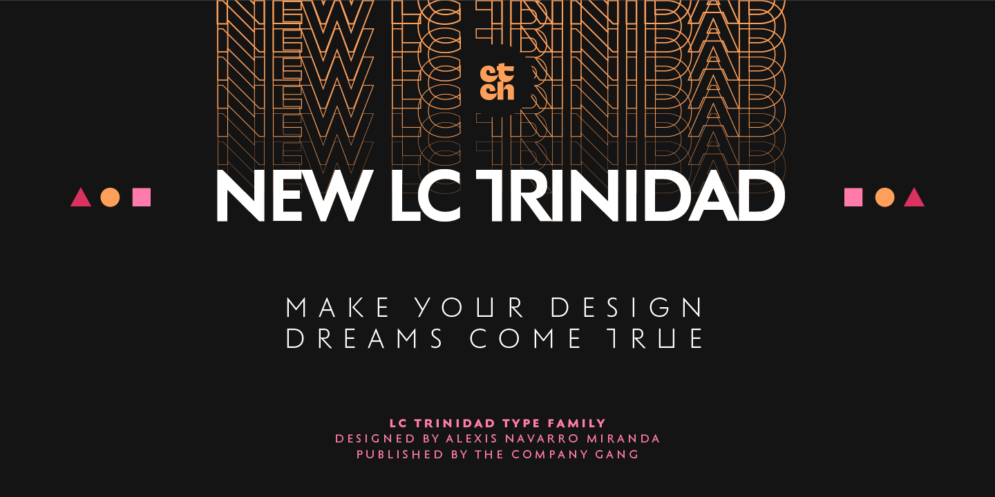Example font LC Trinidad #14